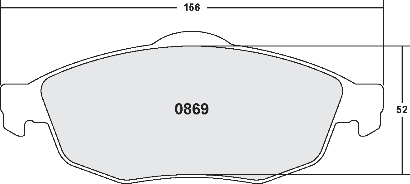 139968_VJHH_0869 PFC 0869.22 Колодки передние тормозные CHRYSLER SEBRING 01-06 — изображение 1