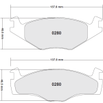 PFC 0280.22 Тормозные колодки Z-RATED CARBON METALLIC