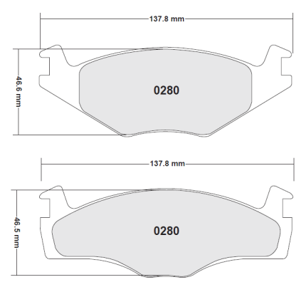 PFC 0280.22 Тормозные колодки Z-RATED CARBON METALLIC