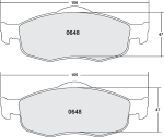 Тормозные колодки PFC 0648.22 Z-RATED для FORD Contour 1995-1997 гг.
