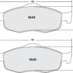 Тормозные колодки PFC 0648.22 Z-RATED для FORD Contour 1995-1997 гг.