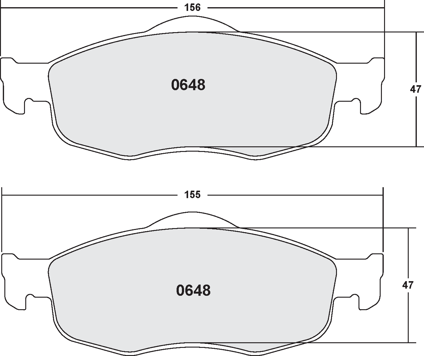 140137_HOcN_0648 Тормозные колодки PFC 0648.22 Z-RATED для FORD Contour 1995-1997 гг. — изображение 1
