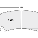 PFC 7925.97.30.44 Колодки тормозные RACE 97 CMPD 30MM задние PORSCHE 991 GT3R ZR77 PFC