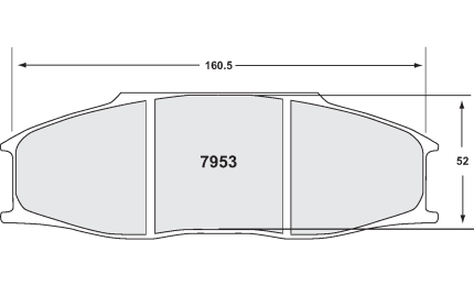 PFC 7953.08.30.44 Колодки тормозные RACE 08 CMPD 30MM BMW Alpina B6 (PFC) GT3