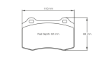 PAGID 1408-RSL29 Колодки тормозные RSL29 BREMBO 07.5146. GT (LOTUS) [семейство суппортов A, C, F]