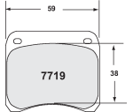 PFC 7719.80.11.04 Колодки тормозные RACE 80 CMPD 11MM задние RENAULT Clio S1600 (11мм) Tarmac
