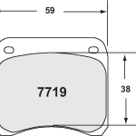 PFC 7719.80.11.04 Колодки тормозные RACE 80 CMPD 11MM задние RENAULT Clio S1600 (11мм) Tarmac
