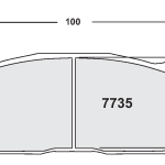 PFC 7735.14.20.34 Колодки тормозные RACE 14 CMPD 20MM задние MITSUBISHI Evo (Гравий/Гудронированное шоссе) Группа N