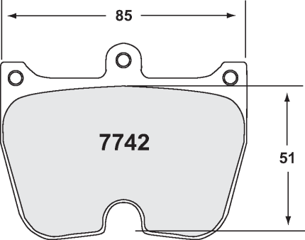 PFC 7742.01.20.44 Колодки тормозные RACE 01 CMPD 20MM Brembo 8-поршневые