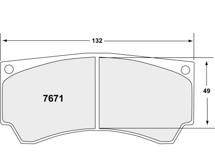 PFC 7671.11.15.44 Колодки задние тормозные для MITSUBISHI Evo 5-9 Alcon (11 компаунд, 15 мм)