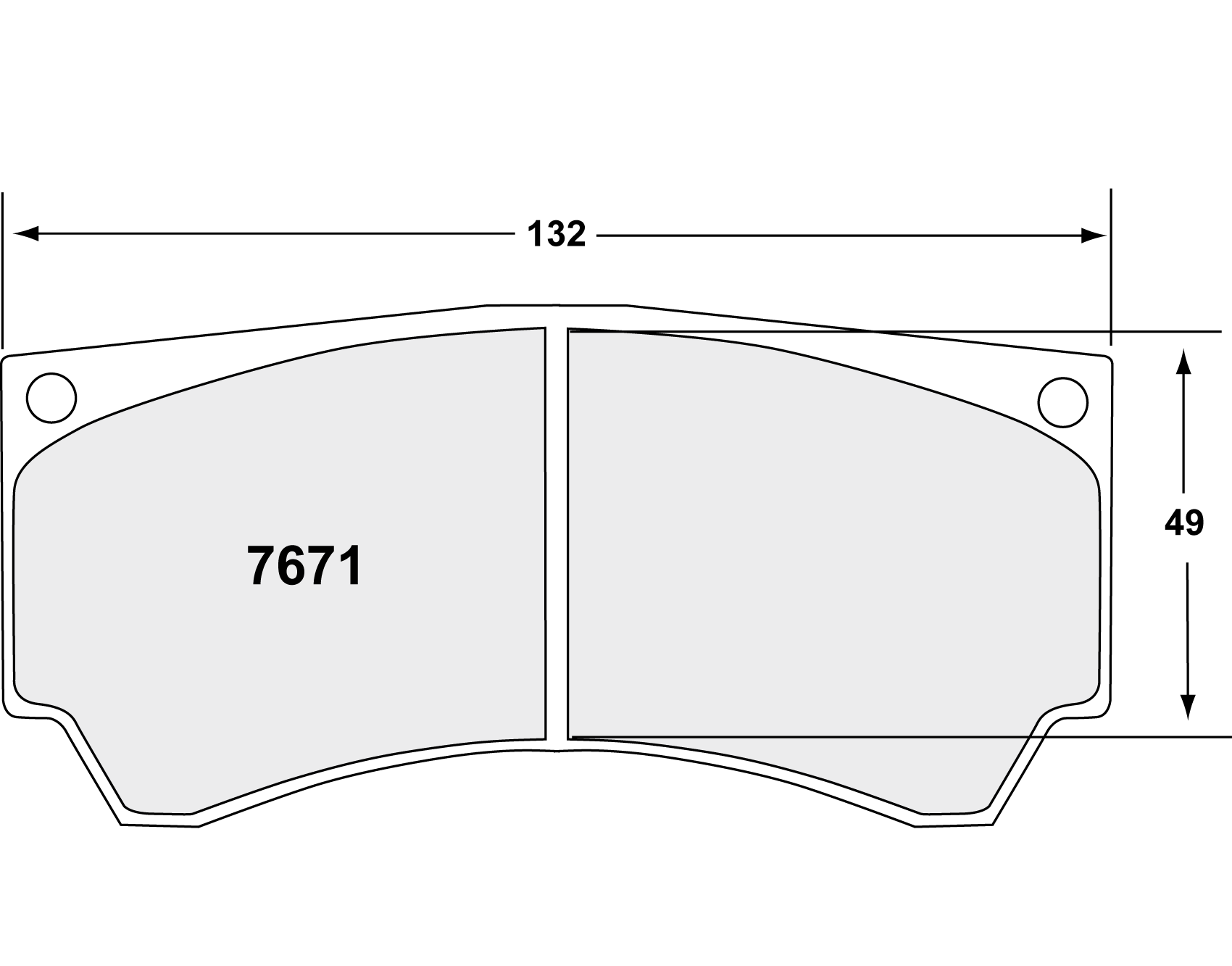 141321_8hvu_7671 PFC 7671.11.15.44 Колодки задние тормозные для MITSUBISHI Evo 5-9 Alcon (11 компаунд, 15 мм) — изображение 1
