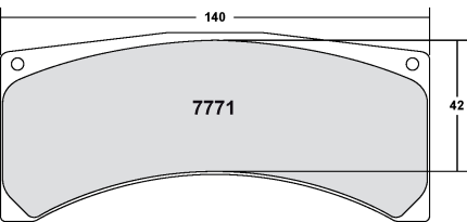 PFC 7771.01.20.34 Колодки тормозные RACE 01 CMPD 20MM задние PEUGEOT 207 S2000 (Tarmac