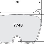 PFC 7748.95.20.08 Колодки тормозные RACE 95 CMPD 20MM Brembo 8-поршневые
