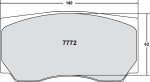 PFC 7772.11.28.34 Колодки тормозные RACE 11 CMPD 28MM FIAT Grande Punto (Tarmac)