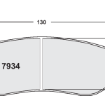 PFC 7934.01.19.44 Тормозные колодки RACE 01 CMPD 19 мм ZR34, ZR41 и ZR94 s (радиальная глубина 40 мм)