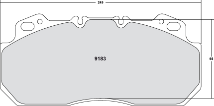 PFC 9183.11 Тормозные колодки Z-RATED EVC