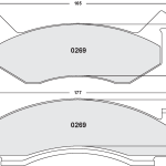 PFC 0269.10 Передние тормозные колодки Z-RATED для DODGE AD/AW (76-80), B-100 (73-80), D/W-100 (73-89), AD/AW-150 (81-92), B-1500/2500/3500 (96-98), D/W-150 (79-93)