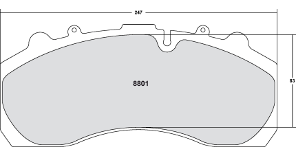 PFC 8801.12 Тормозные колодки Z-RATED ECV