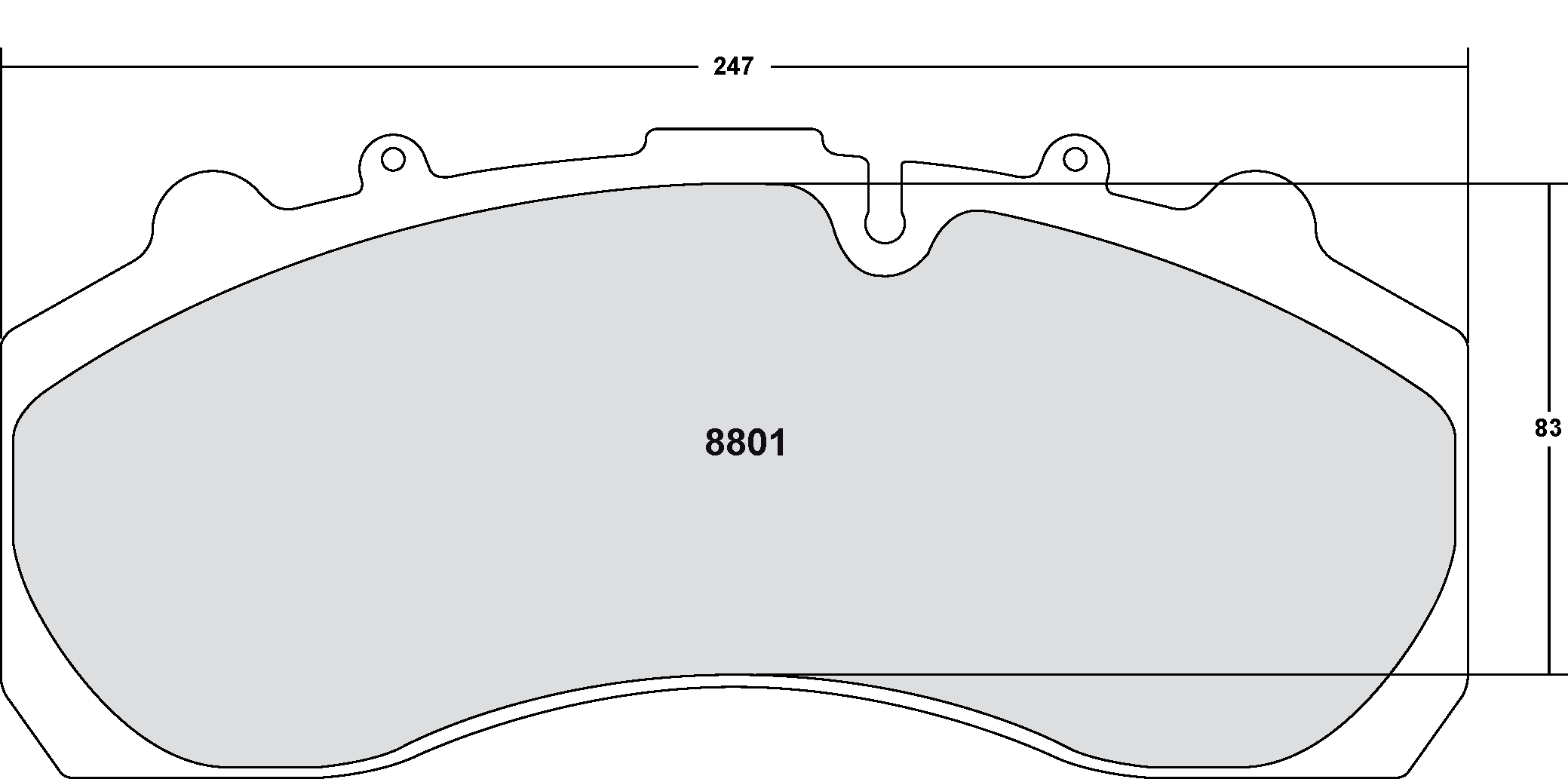 142185_5rWB_8801 PFC 8801.12 Тормозные колодки Z-RATED ECV — изображение 1
