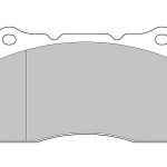 Передние тормозные колодки FERODO FCP1334R DS3000 для MITSUBISHI EVO X/AUDI TT RS (8J)/RS3 (8P)/CHEVROLET Corvette (C7)