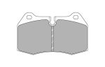 Передние тормозные колодки FERODO FCP1561W DS1.11 для NISSAN 350Z (Z33) / HONDA Integra Type-R (DC5)