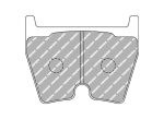 Передние тормозные колодки FERODO FCP1664H DS2500 для AUDI R8/TT RS/LAMBORGHINI Gallardo/Murcielago
