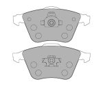 Передние тормозные колодки FERODO FCP1706H DS2500 для FORD Focus ST (Mk2)