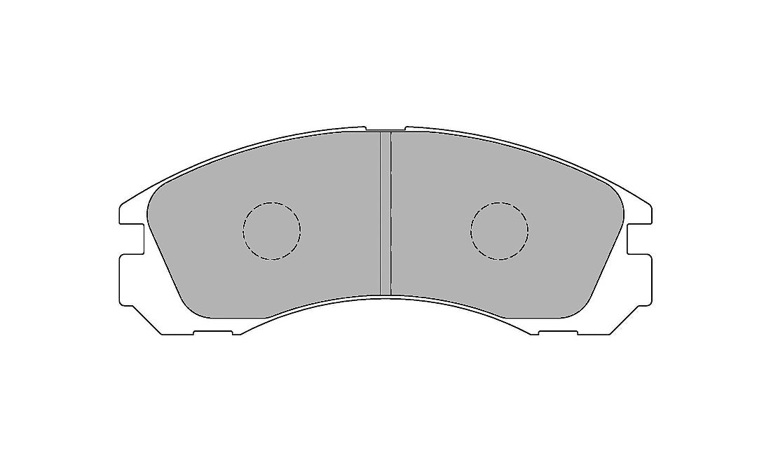 1535_fUuM_FCP765 Передние тормозные колодки FERODO FCP765R DS3000 для MITSUBISHI Lancer EVO 6/7/Montero Sport/Pajero — изображение 1