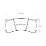 PAGID S1539RSX001 Передние тормозные колодки RSX для BMW M2 CS Racing / AUDI RS3 LMS TCR — изображение 4