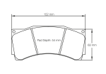 PAGID 1539-RST1 Передние тормозные колодки RST1 BMW M2 CS Racing [Разрешение B 365PS] / AUDI RS3 LMS TCR [гоночный автомобиль]
