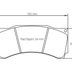 PAGID 1539-RST1 Передние тормозные колодки RST1 BMW M2 CS Racing [Разрешение B 365PS] / AUDI RS3 LMS TCR [гоночный автомобиль]