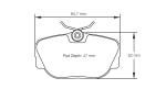 PAGID 1544-RSL29 Колодки передние тормозные RSL29 BMW 318is - 325i [E30]