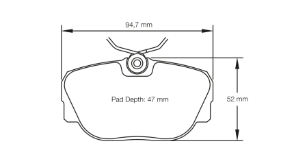 PAGID 1544-RSL29 Колодки передние тормозные RSL29 BMW 318is - 325i [E30]