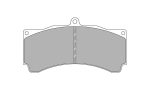Тормозные колодки FERODO FRP3003H DS2500 для суппорта Alcon PNF4489X532/AP Racing CP5555/CP5060-2