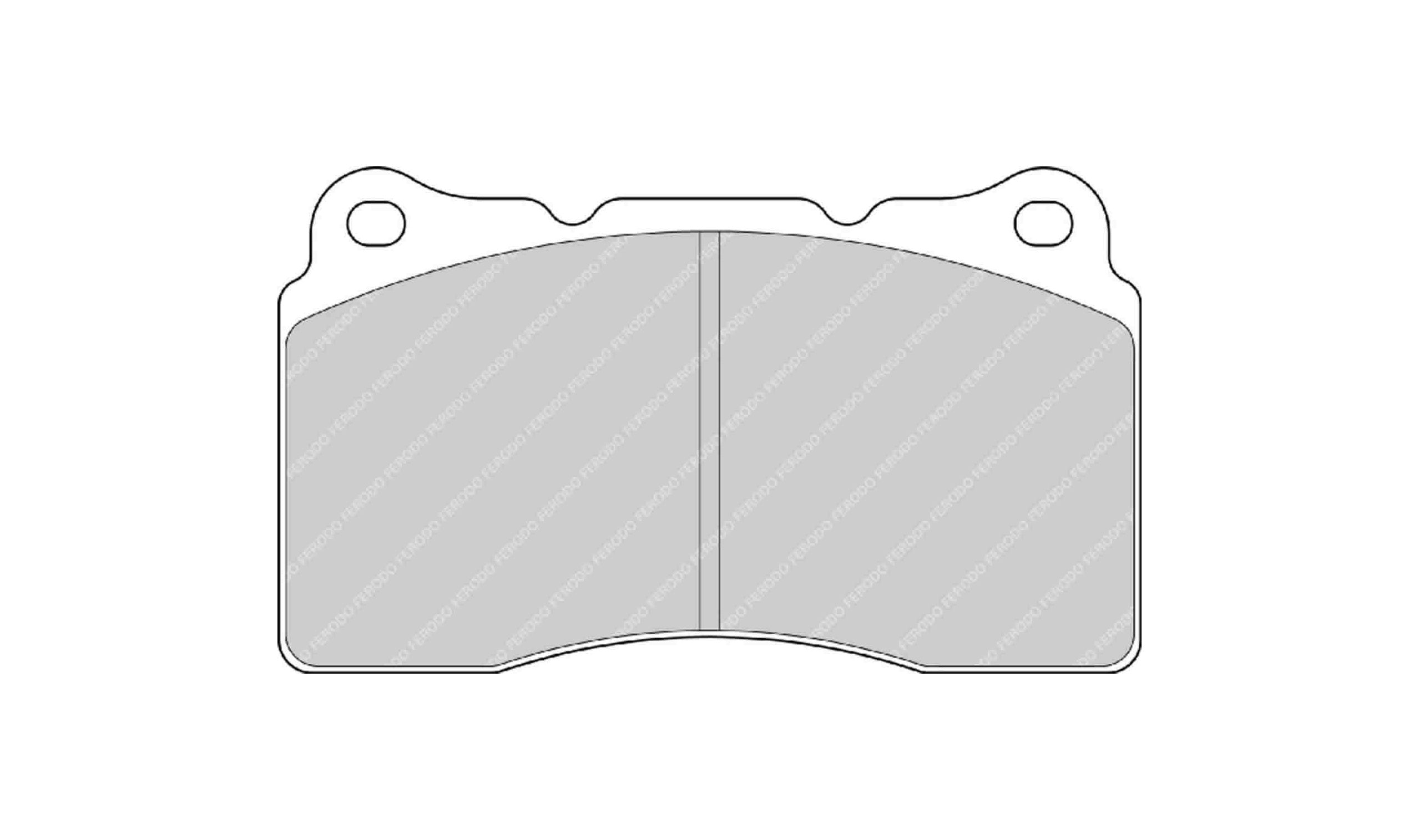1554_vYrK_FRP3067 Передние тормозные колодки FERODO FRP3067H DS2500 для SUBARU Impreza WRX STI (GR/GH/G3)/TESLA Model S — изображение 1