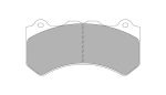 Передние тормозные колодки FERODO FRP3106H DS2500 для NISSAN GT-R (R35)