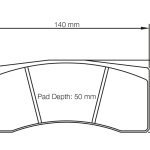 PAGID 1619-RSL1 Задние тормозные колодки RSL1 Aston Martin Vantage V8 GT4 ProDrive / Alcon TPC CAR26 [4426] / Wilwood Integra IP