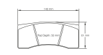 PAGID 1619-RSL1 Задние тормозные колодки RSL1 Aston Martin Vantage V8 GT4 ProDrive / Alcon TPC CAR26 [4426] / Wilwood Integra IP