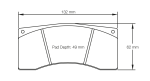 PAGID 1674-RST3 Колодки задние тормозные RST3 BMW M4 GT4/M6 GT3 [гоночный автомобиль] / PORSCHE 991.2 GT3 R [гоночный автомобиль]