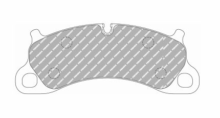 Передние тормозные колодки FERODO FCP4955H DS2500 для PORSCHE 911 Carrera 4S/Carrera S/Carrera 4 (991)