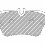 Задние тормозные колодки FERODO FCP4713H DS2500 для PORSCHE 911 Carrera 4S/Carrera 4 GTS/Carrera S/Carrera GTS (991)
