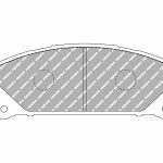 Передние тормозные колодки FERODO FCP4354H DS2500 для LEXUS RX350/RX450