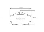 PAGID 2406-RSL29 Задние тормозные колодки для PORSCHE Cayman S/GTS (981)/Boxter S/GTS (981) Iron Brakes — изображение 3
