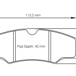 PAGID 1749-RSH42 Тормозные колодки RSH42 AP Racing CP2361/CP2340 D40/D48