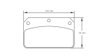 PAGID 1796-RSL29 Тормозные колодки RSL29 Центральный штифт Wilwood Dynalite