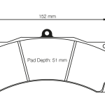 PAGID 1903-RST1 Тормозные колодки RST1 AP Racing CP5070 D50/Alcon TA 6
