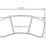 PAGID 1904-RST2E Передние тормозные колодки RST2E MITSUBISHI Lancer Evo X R4 Tarmac Rally / FORD Mustang FP350S Тормоза AP