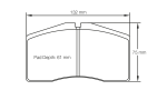 PAGID 1908-RSL29 Колодки тормозные RSL29 передние PORSCHE 993 GT2/996 GT3 RS/RSR