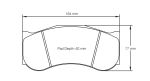 PAGID 2017-RSL1 Передние тормозные колодки RSL1 CHEVROLET Corvette C7 GT3 [Callaway Race Car] / AP Racing CP6268 D62