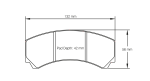 PAGID 2126-RST3 Задние тормозные колодки RST3 для суппорта AP Racingng CP9449